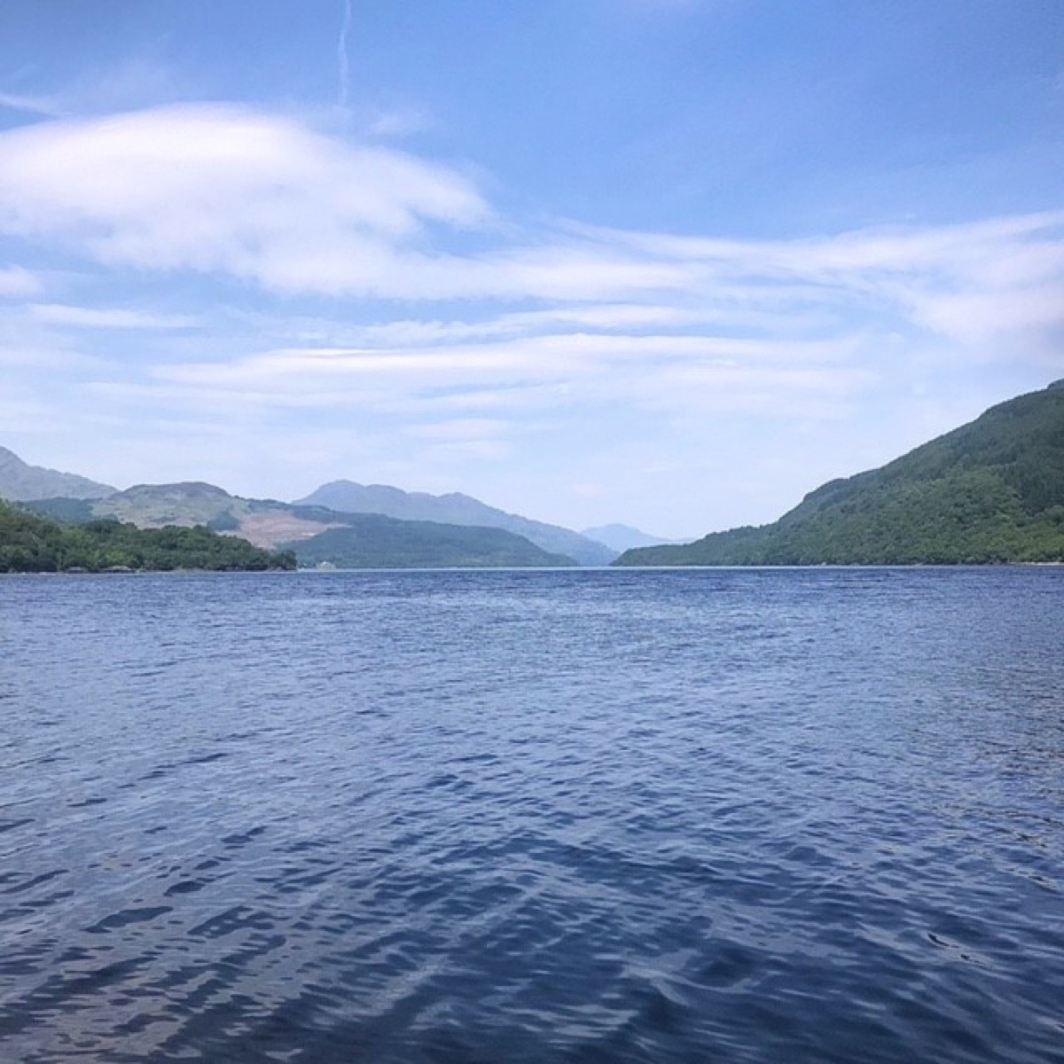 Loch Lomond, part of the Loch Lomond and The Trossachs National Park in Scotland