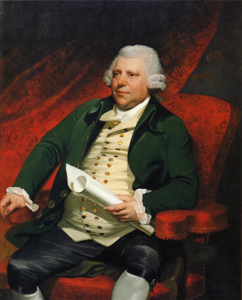 Portrait of Sir Richard Arkwright, pioneer of the Industrial Revolution